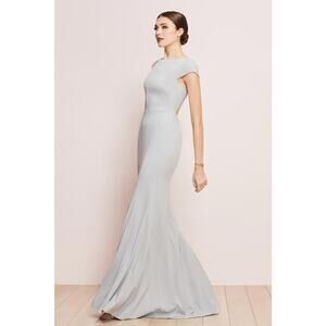 WATTERS Bridesmaid Formal Wedding Black Open‎ Back Parker Maxi Gown Size 12